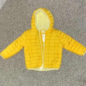 2T cat & jack yellow puffer jacket